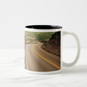 Caneca De Café Em Dois Tons Estrada litoral