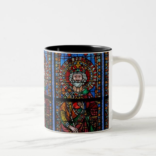 Caneca De Café Em Dois Tons Estrasburgo Medieval 1276 Mug (Direita)
