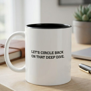 Caneca De Café Em Dois Tons Estratégia de Análise Profunda de Humor Corporativ