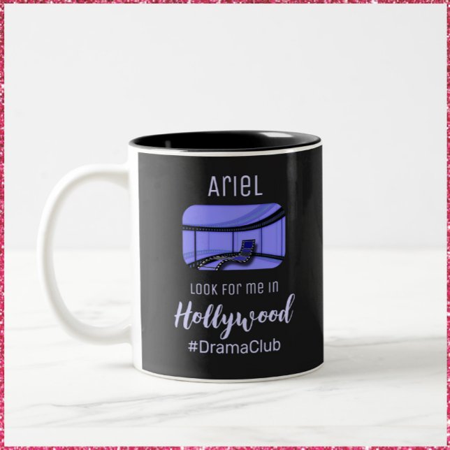Caneca De Café Em Dois Tons Estrela de Ascensão de Hollywood (Criador carregado)