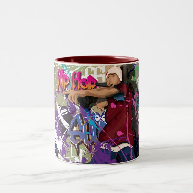Caneca De Café Em Dois Tons Estrela do Hip Hop (Centro)