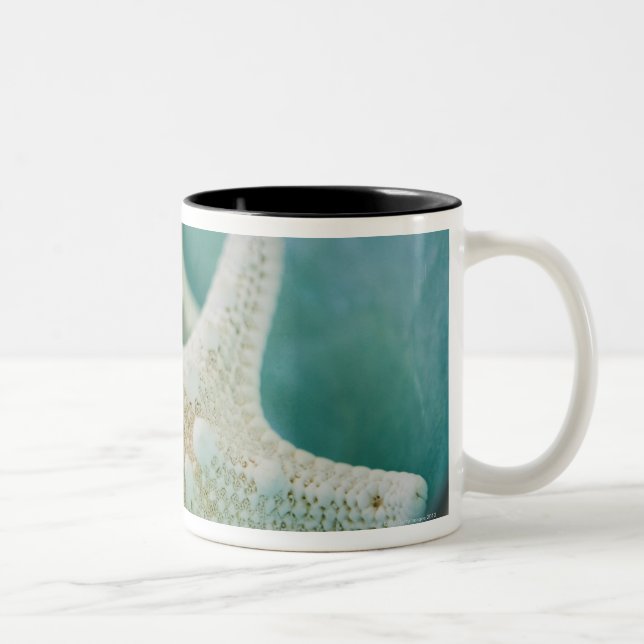 Caneca De Café Em Dois Tons Estrela do mar na bacia (Direita)