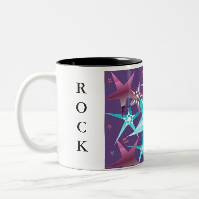 Caneca De Café Em Dois Tons Estrela do Rock (Esquerda)