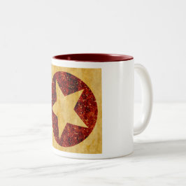 Caneca De Café Em Dois Tons Estrela Dourada