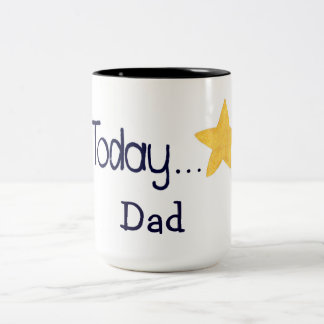 Caneca De Café Em Dois Tons Estrela Dourada Por Superar o Dia de Hoje Encoraja