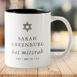 Caneca De Café Em Dois Tons Estrela Elegante Moderna Simples de David Bat Mitz<br><div class="desc">Design é composto por tipografia sans serif e por tipografia cursiva de escrita lúdica sobre um fundo simples. Disponível aqui: http://www.zazzle.com/store/selectpartysupplies</div>