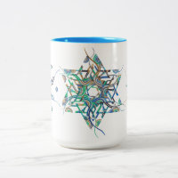 Estrela Intriciada de David Brush Caneta Art Mug