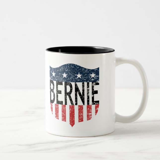 Caneca De Café Em Dois Tons Estrelas BERNIE e faixas (Direita)