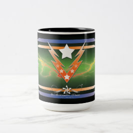 Caneca De Café Em Dois Tons Estrelas Branqueadoras
