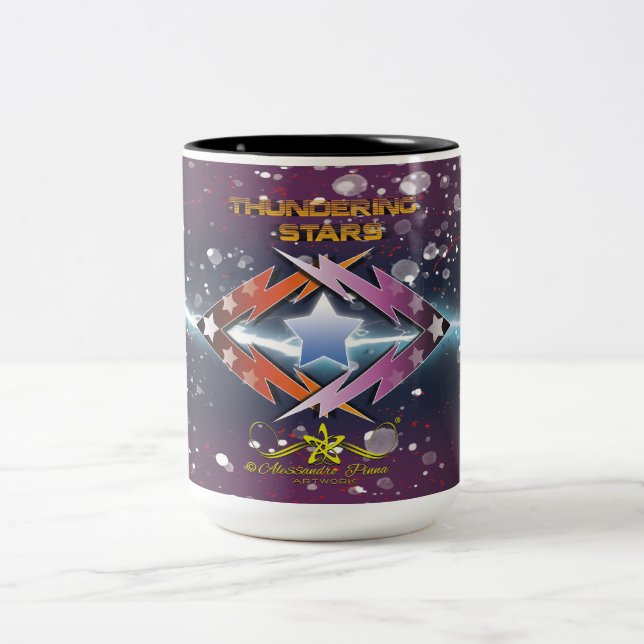 Caneca De Café Em Dois Tons Estrelas Branqueadoras (Centro)