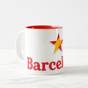 Caneca De Café Em Dois Tons Estrelas da Espanha – Barcelona