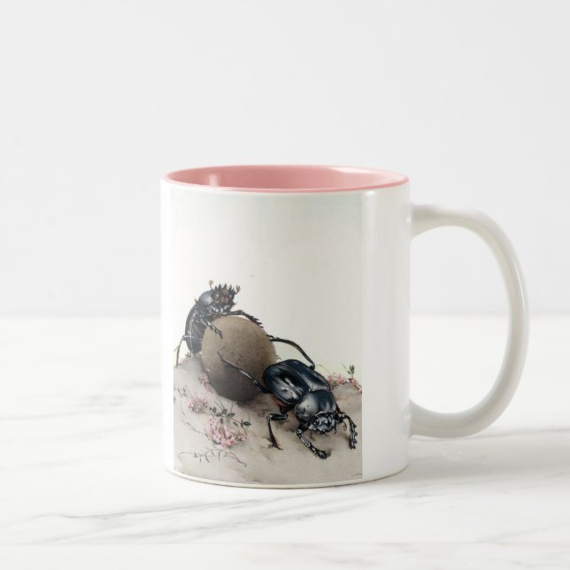 Caneca De Café Em Dois Tons Estrume Bettle (Direita)