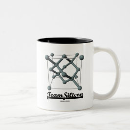 Caneca De Café Em Dois Tons Estrutura de Célula Unitária de Silício da Equipe