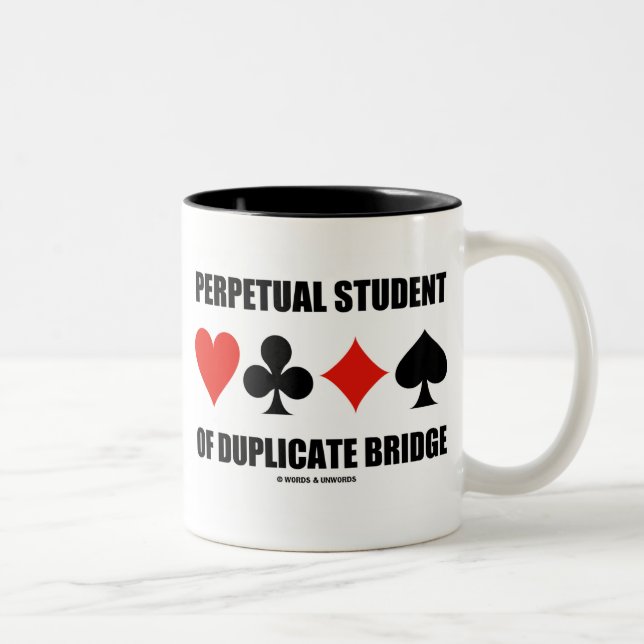 Caneca De Café Em Dois Tons Estudante Perpétuo De Ponte Duplicada (Traços De C (Direita)