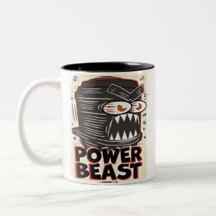 Caneca De Café Em Dois Tons Estúdios de Desenhos Animados Creekrat Arte da Bes