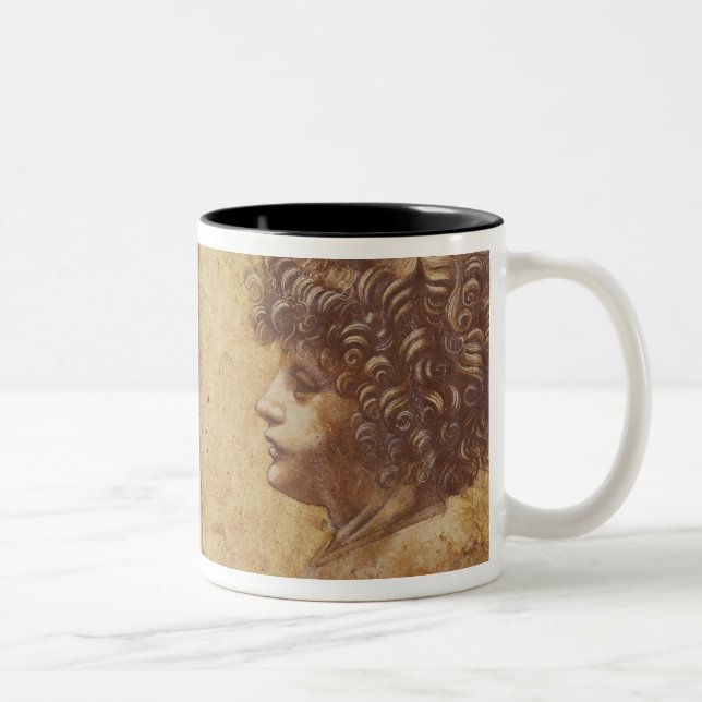 Caneca De Café Em Dois Tons Estudo da cabeça de uma criança (Direita)