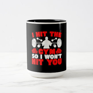 Caneca De Café Em Dois Tons Eu Acertei Na Academia Para Não Te Atingir Na Malh