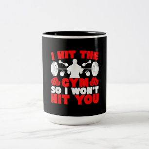 Caneca De Café Em Dois Tons Eu Acertei No Ginásio Então Não Te Acerto Malha