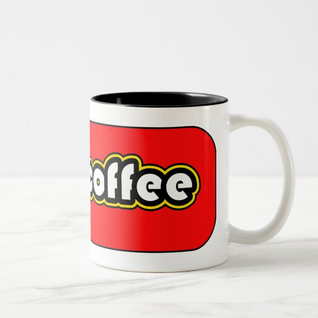 Caneca De Café Em Dois Tons Eu adoro café (Direita)