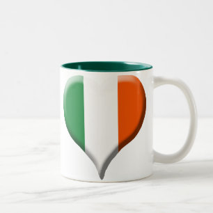 Caneca De Café Em Dois Tons Eu Amo A Ireland Mug