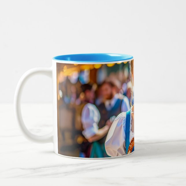 CANECA DE CAFÉ EM DOIS TONS EU AMO BAVIERA (Esquerda)