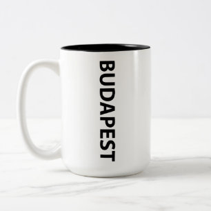 Caneca De Café Em Dois Tons Eu amo Budapest