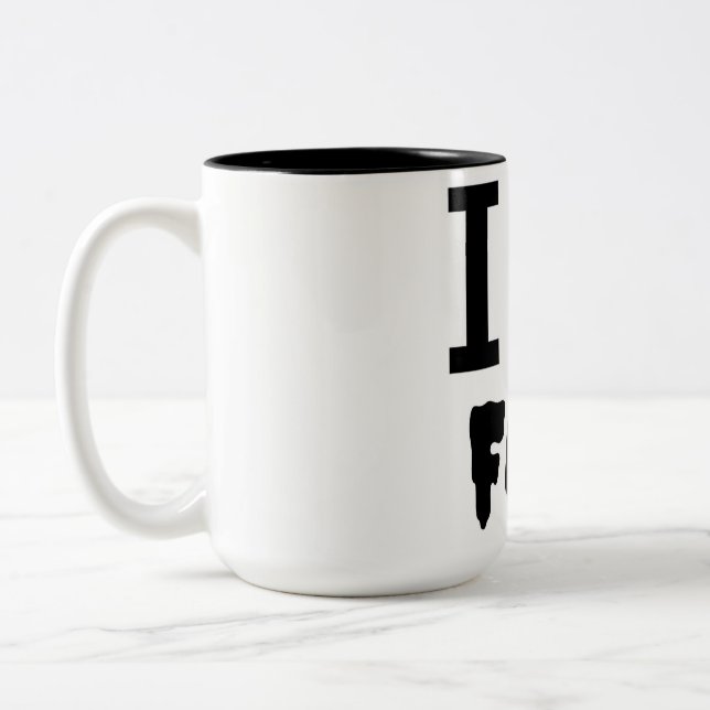 Caneca De Café Em Dois Tons Eu amo Fall (Esquerda)