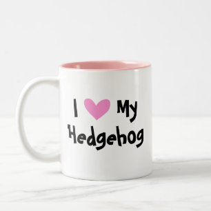 Caneca De Café Em Dois Tons Eu Amo Meu Ourico-Cacheiro