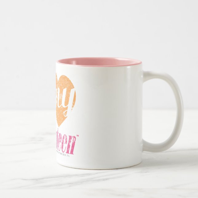 Caneca De Café Em Dois Tons Eu amo minha laranja 17 (Direita)