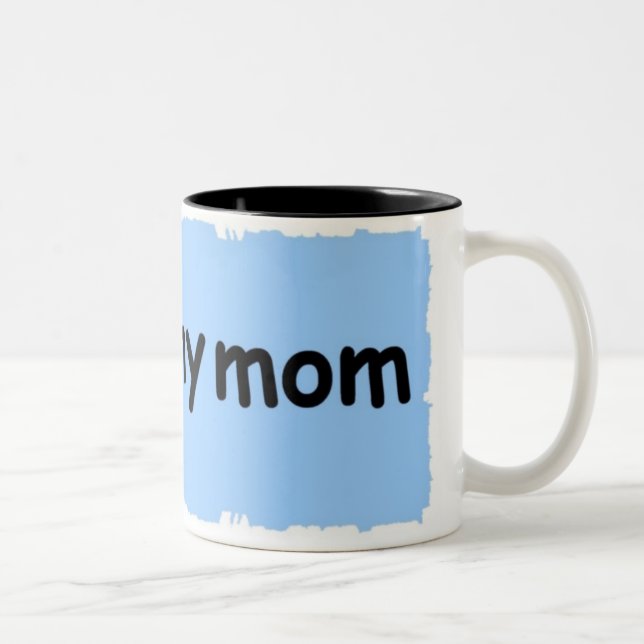 Caneca De Café Em Dois Tons eu amo minha mamã (Direita)