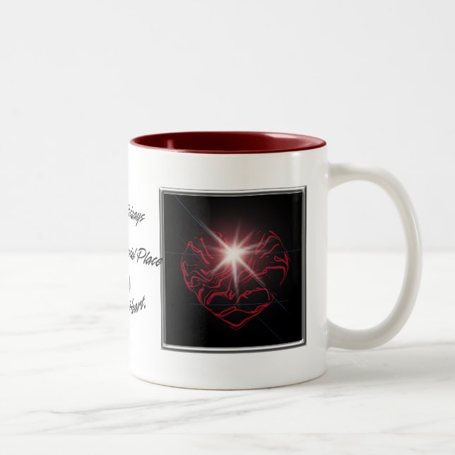 Caneca De Café Em Dois Tons Eu amo NKOTB (Direita)