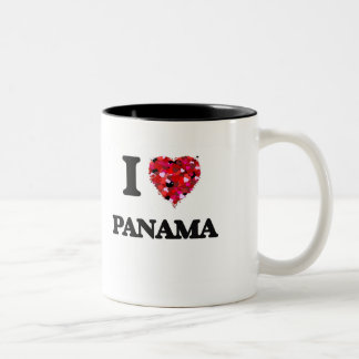 Caneca De Café Em Dois Tons Eu amo Panamá