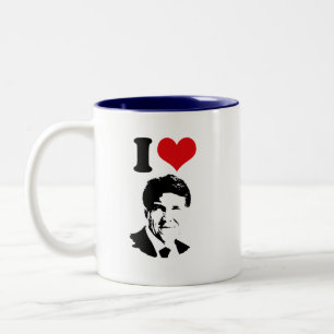 CANECA DE CAFÉ EM DOIS TONS EU AMO PERRY 2012