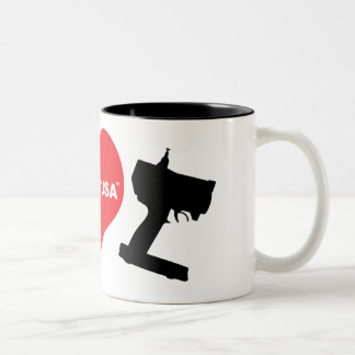 Caneca De Café Em Dois Tons Eu amo RC