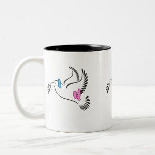 Caneca De Café Em Dois Tons Eu Amo-Te Presente Para Ti