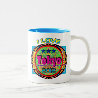 Caneca De Café Em Dois Tons EU AMO Tóquio Emblem #1 Copa de Mug 2012