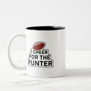 Caneca De Café Em Dois Tons Eu aplaudo o punter