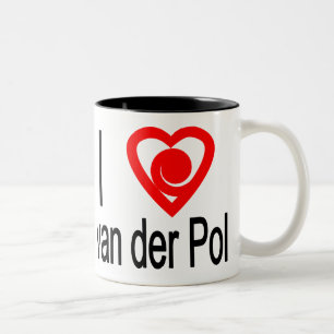 Caneca De Café Em Dois Tons Eu coração van der Pol