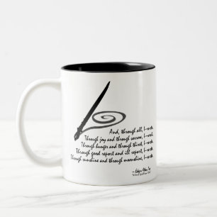 Caneca De Café Em Dois Tons Eu Escrevi