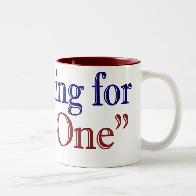 Caneca De Café Em Dois Tons Eu estou votando para "esse" (Obama 2008) (Direita)
