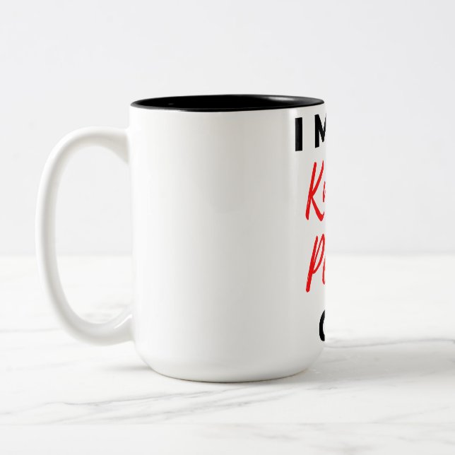 Caneca De Café Em Dois Tons Eu Faço Pessoas De Knotty Chorar 2 (Esquerda)