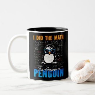 Caneca De Café Em Dois Tons Eu fiz a matemática A resposta é a matemática engr