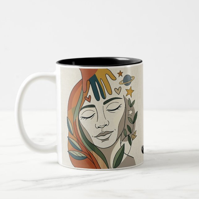 Caneca De Café Em Dois Tons EU FUI CRIADO – Mão da Vida Moderna (Esquerda)