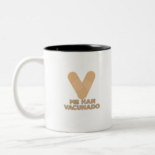 Caneca De Café Em Dois Tons Eu fui vacinado