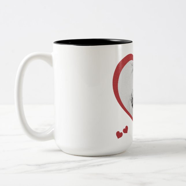 Caneca De Café Em Dois Tons Eu Gosto de Cavalos novo (Esquerda)