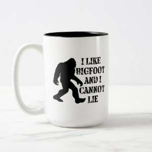 Caneca De Café Em Dois Tons Eu gosto de Pé Grande e não posso Mentir