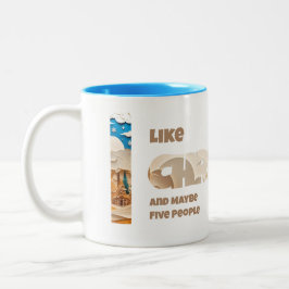 Caneca De Café Em Dois Tons Eu Gosto do Natal e Talvez