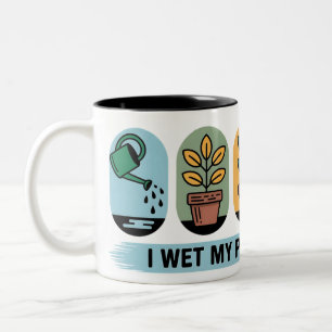 Caneca De Café Em Dois Tons Eu Molhei Minhas Plantas Novamente Mug Café Engr