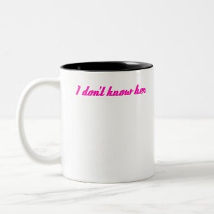 Caneca De Café Em Dois Tons eu não a conheço