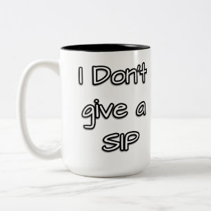 Caneca De Café Em Dois Tons Eu Não Dou Um Trago Coffee Lettering